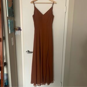 Kennedy Blue Sophie Burnt Orange Bridesmaid Dress